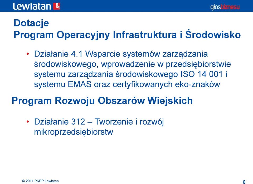 systemu zarządzania środowiskowego ISO 14 001 i systemu EMAS oraz certyfikowanych