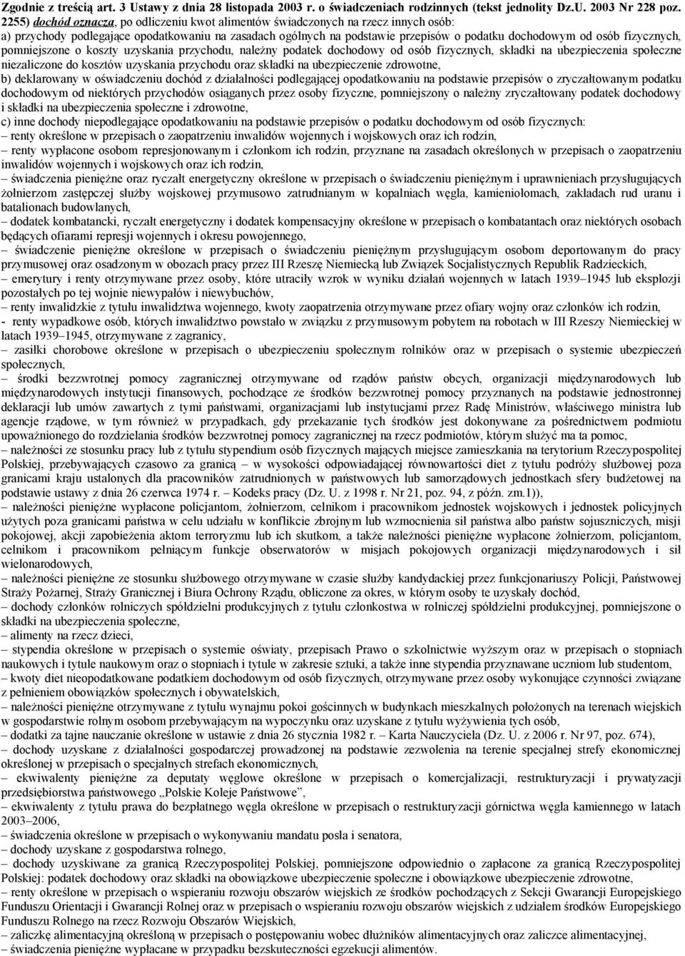 fizycznych, pomniejszone o koszty uzyskania przychodu, należny podatek dochodowy od osób fizycznych, składki na ubezpieczenia społeczne niezaliczone do kosztów uzyskania przychodu oraz składki na