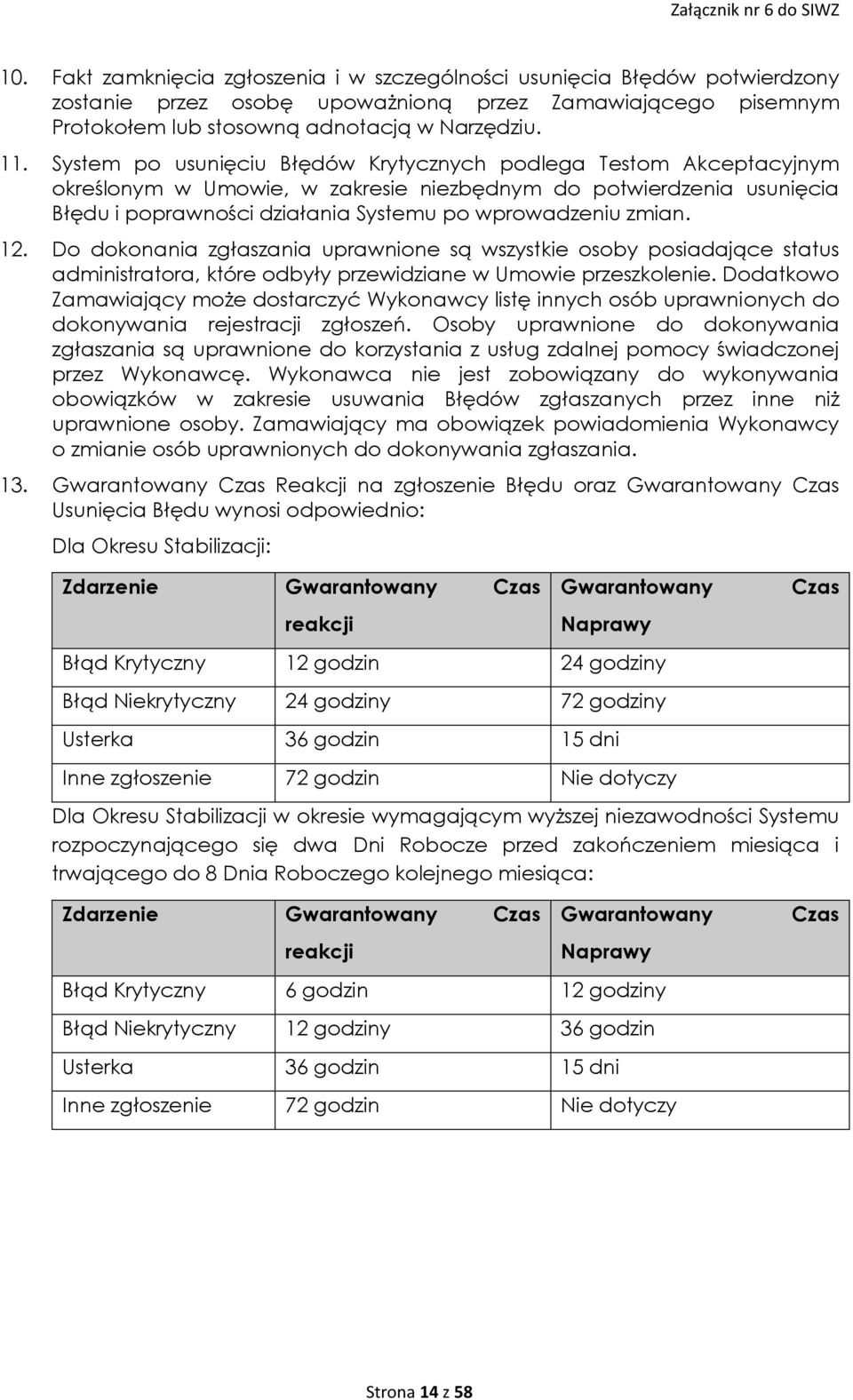12. Do dokonania zgłaszania uprawnione są wszystkie osoby posiadające status administratora, które odbyły przewidziane w Umowie przeszkolenie.
