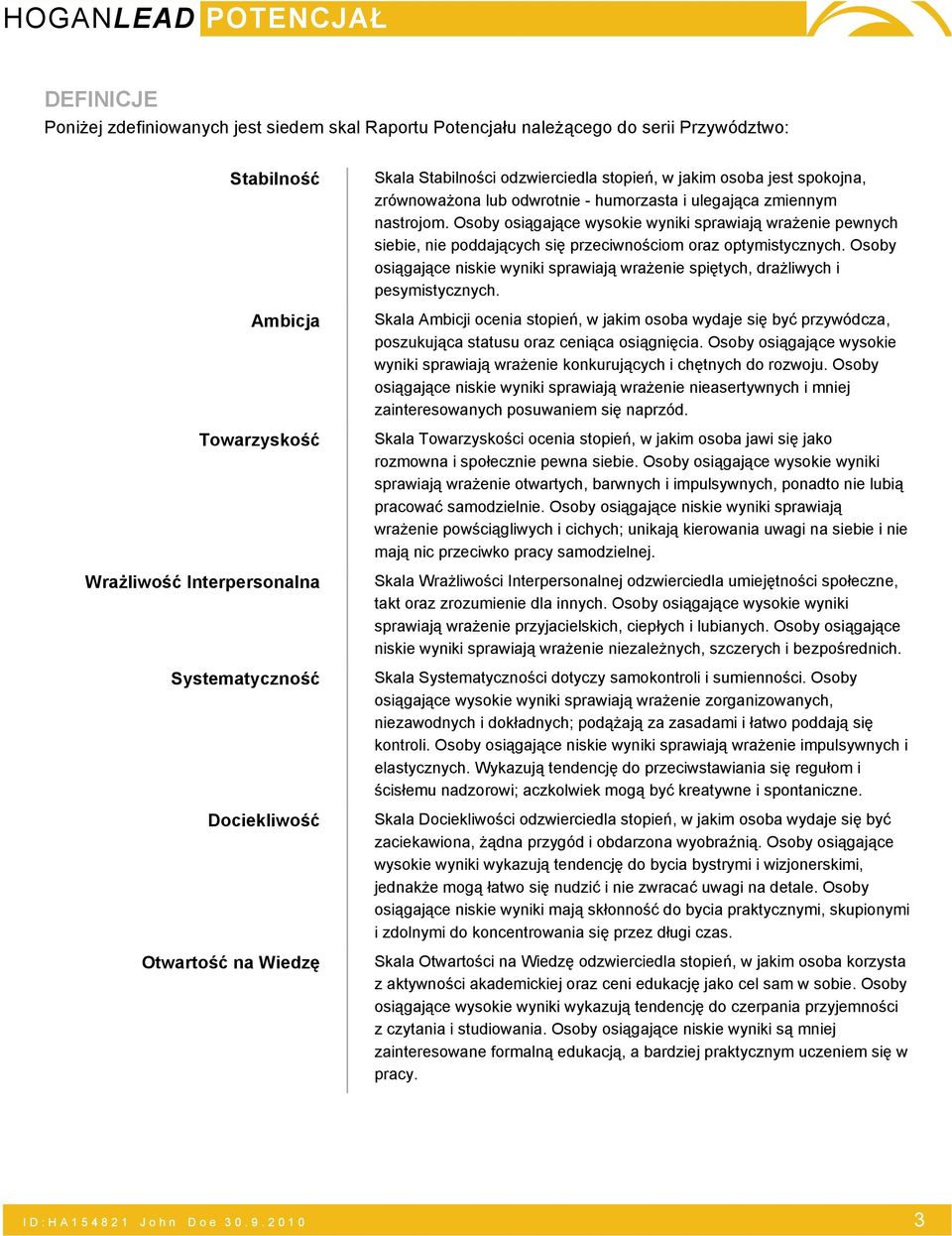 Osoby osiągające wysokie wyniki sprawiają wrażenie pewnych siebie, nie poddających się przeciwnościom oraz optymistycznych.