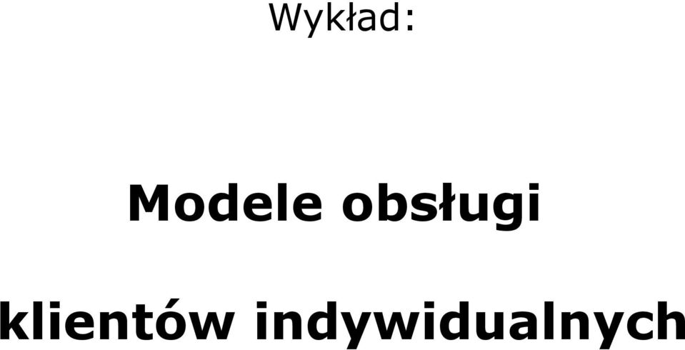 obsługi