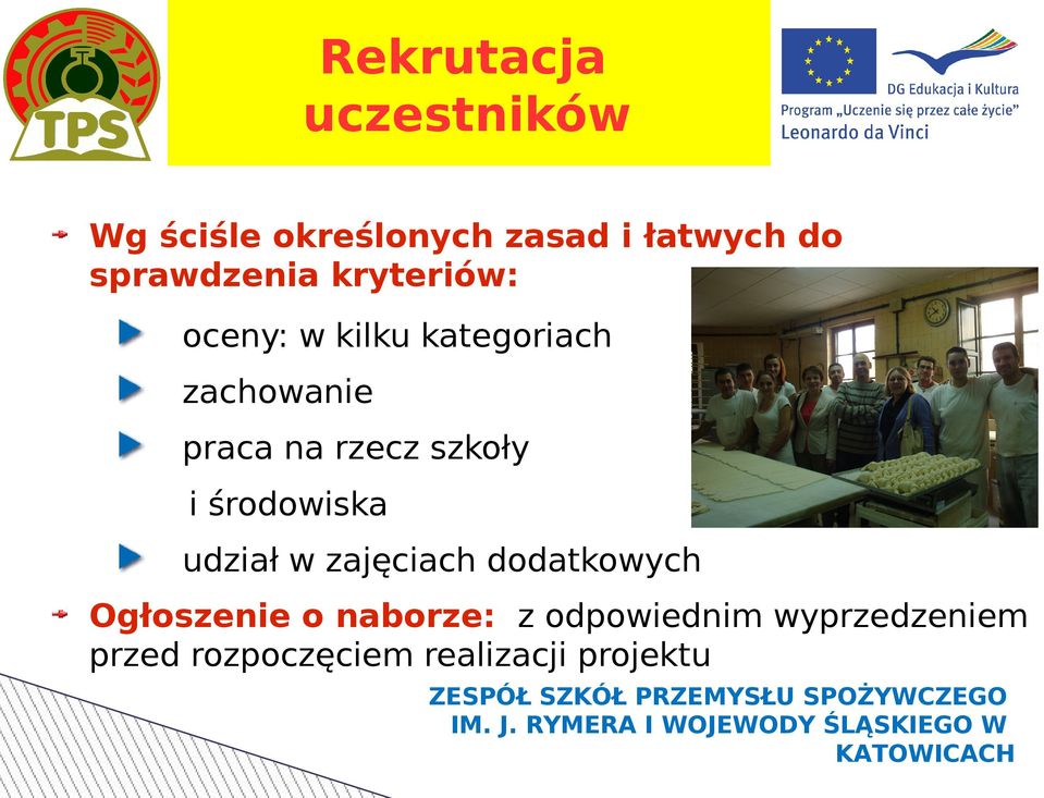 rzecz szkoły i środowiska udział w zajęciach dodatkowych Ogłoszenie o