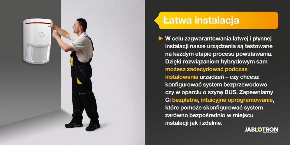 Dzięki rozwiązaniom hybrydowym sam możesz zadecydować podczas instalowania urządzeń czy chcesz konfigurować