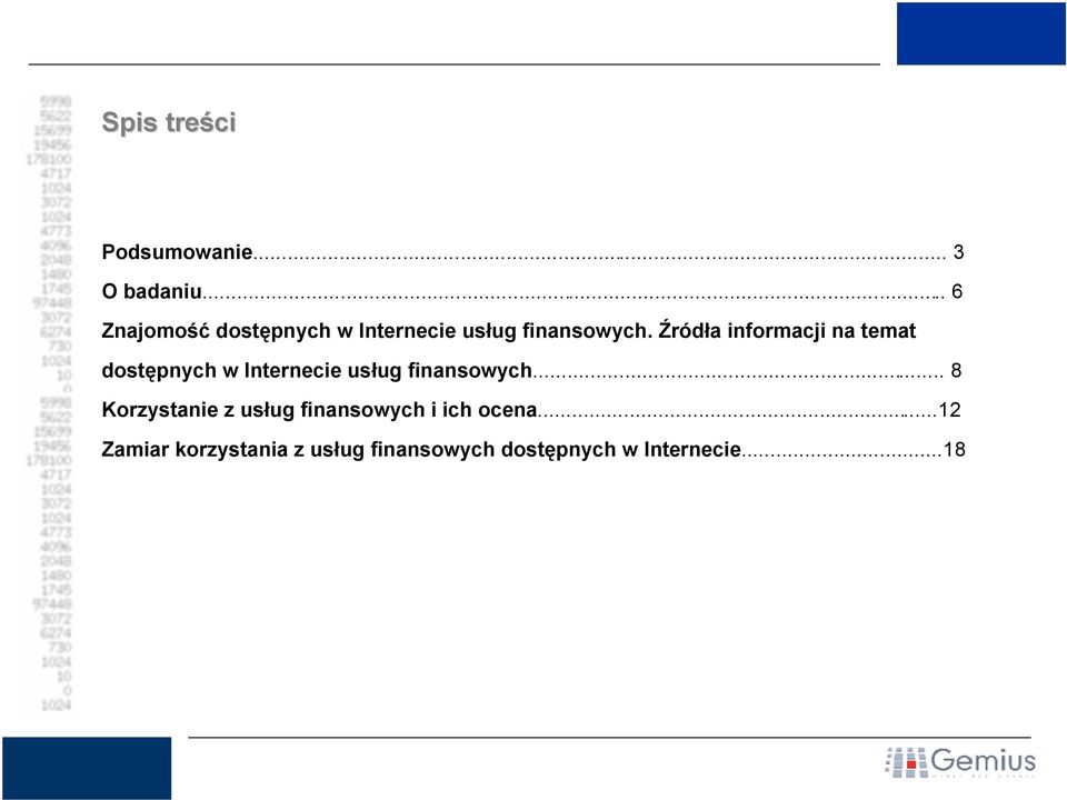 Źródła informacji na temat dostępnych w Internecie usług finansowych.