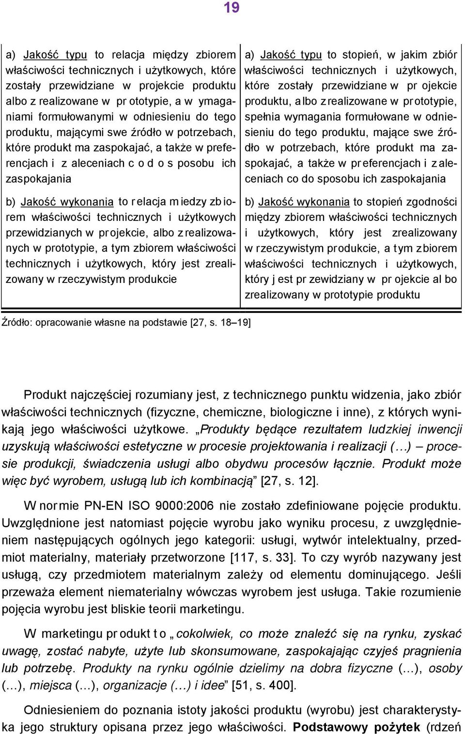 zrealizowane w prototypie, produktu, mającymi swe źródło w potrzebach, sieniu do tego produktu, mające swe źródło w potrzebach, które produkt ma za- które produkt ma zaspokajać, a także w