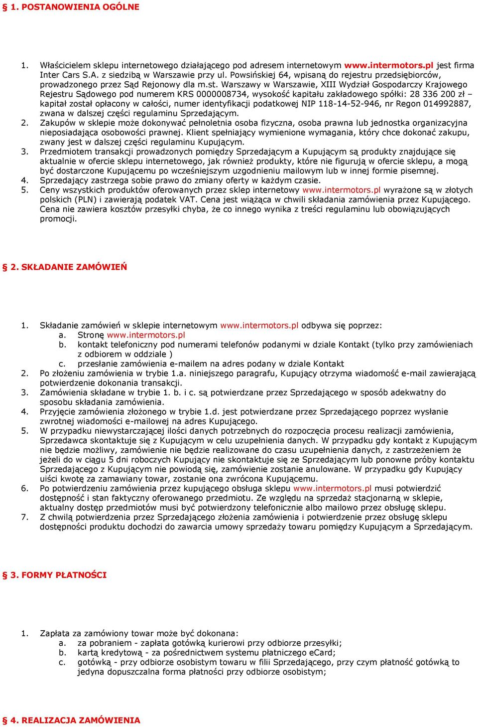 u przedsiębiorców, prowadzonego przez Sąd Rejonowy dla m.st.