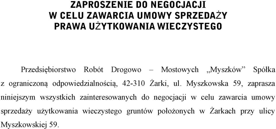 Żarki, ul.