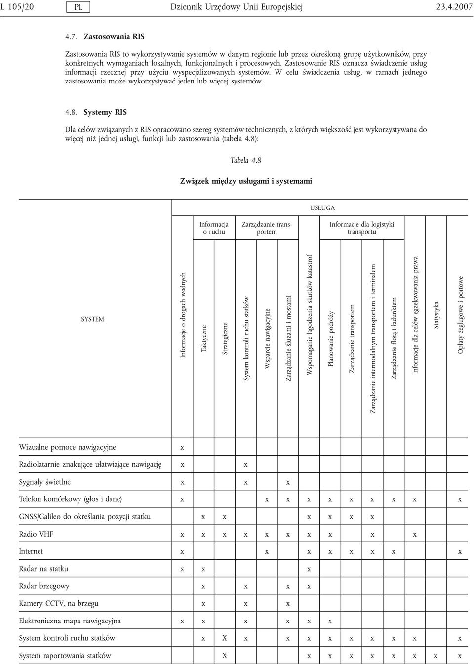 Zastosowanie RIS oznacza świadczenie usług informacji rzecznej przy użyciu wyspecjalizowanych systemów.