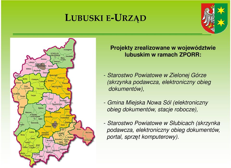 Miejska Nowa Sól (elektroniczny obieg dokumentów, stacje robocze), - Starostwo