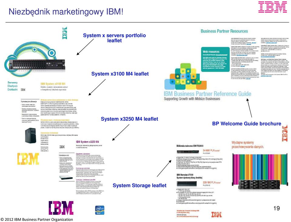 System x3100 M4 leaflet System x3250 M4