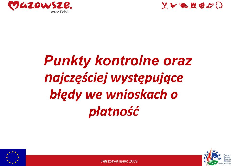 występujące błędy