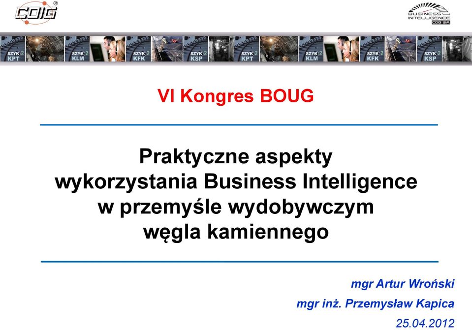 przemyśle wydobywczym węgla kamiennego