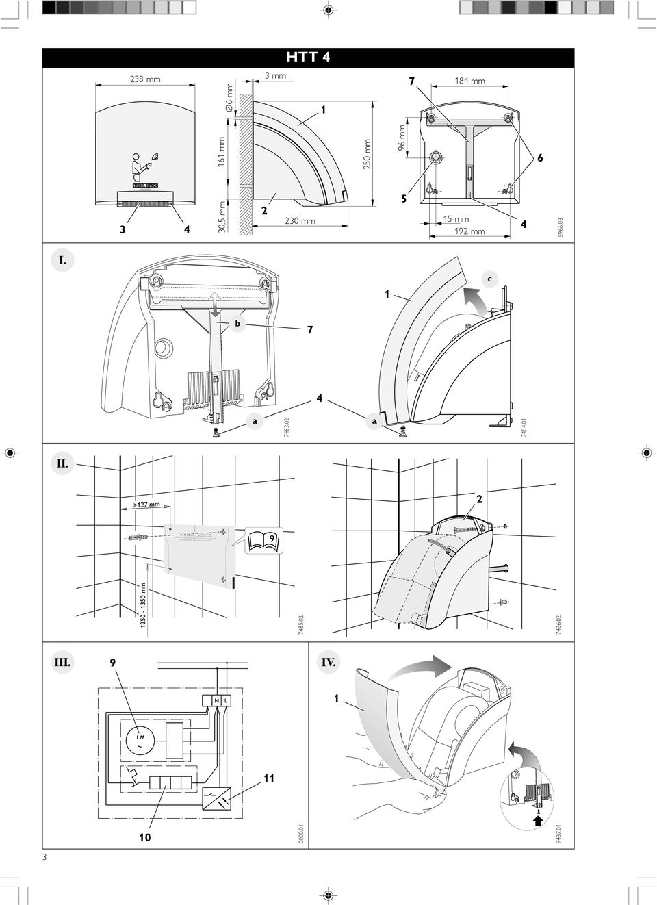 >7 mm Bohrschblone für Montge HTE Drilling templte for Mounting HTE Gbrit