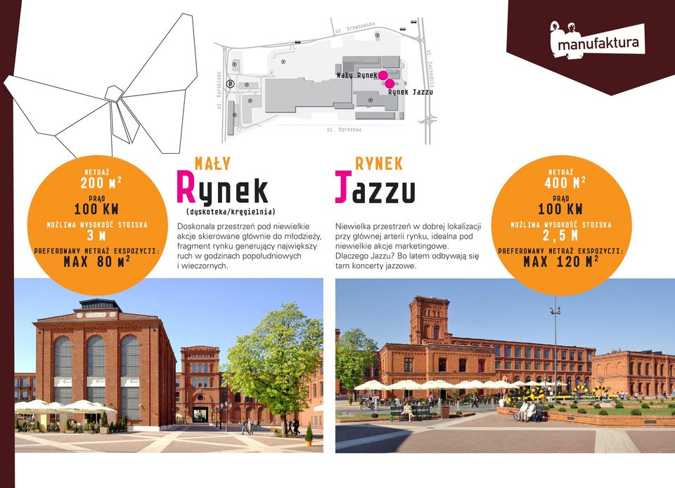 Niewielka przestrzeń w dobrej lokalizacji przy głównej arterii rynku, idealna pod niewielkie akcje marketingowe. Dlaczego Jazzu?