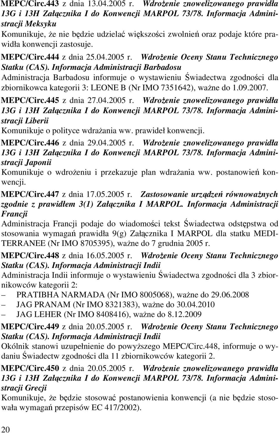 Wdrożenie Oceny Stanu Technicznego Statku (CAS).