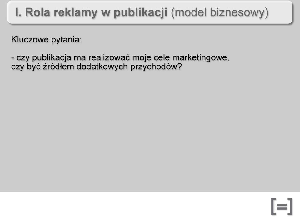 publikacja ma realizować moje cele