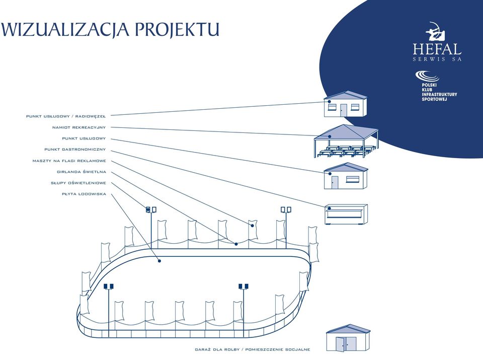 na flagi reklamowe girlanda świetlna słupy oświetleniowe