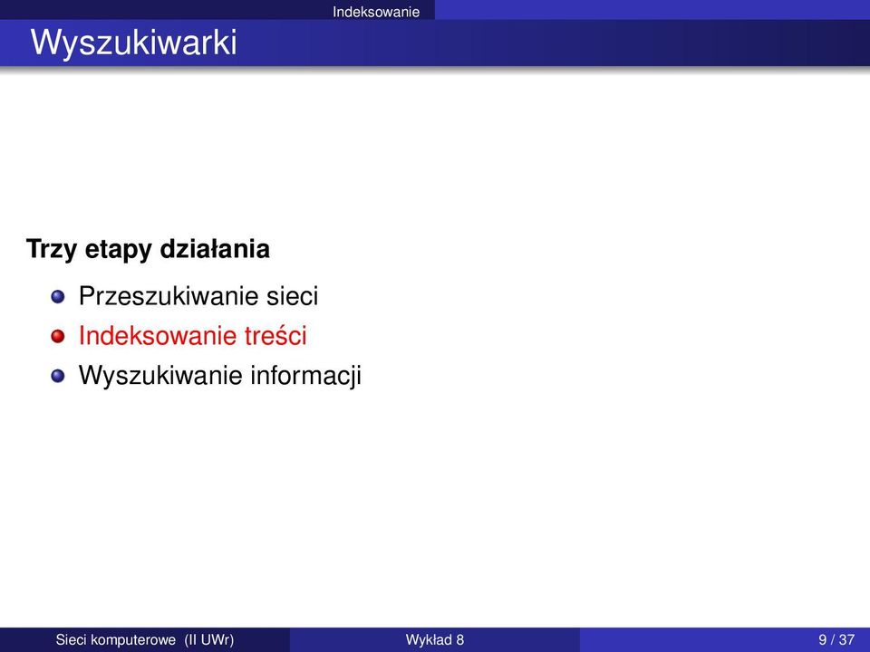 Indeksowanie treści Wyszukiwanie