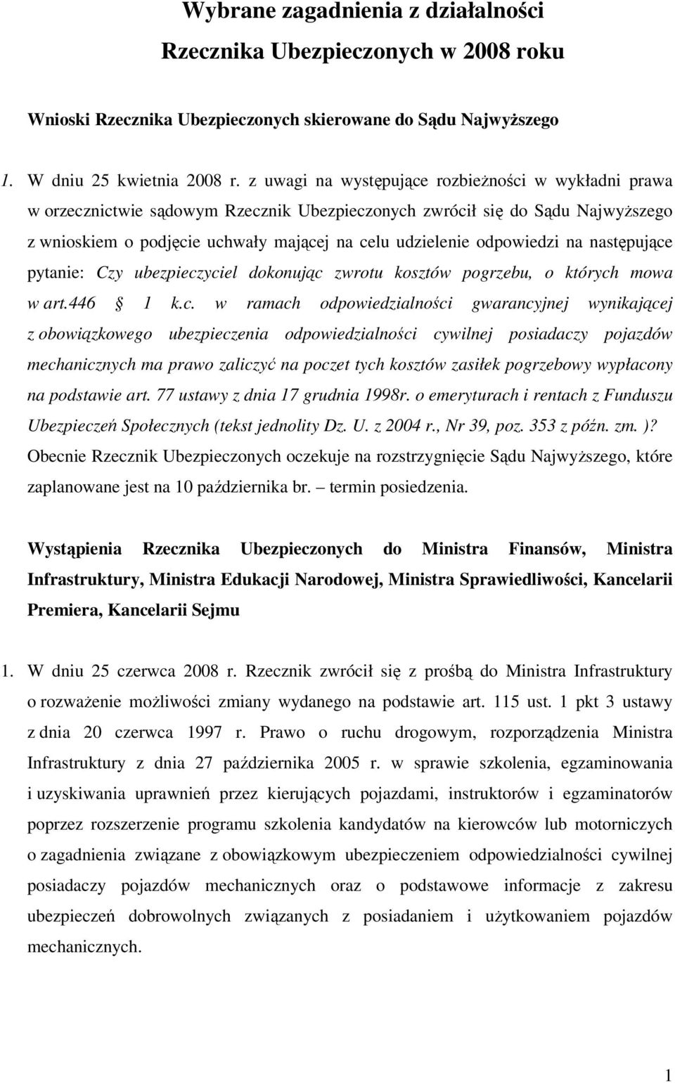 odpowiedzi na następujące