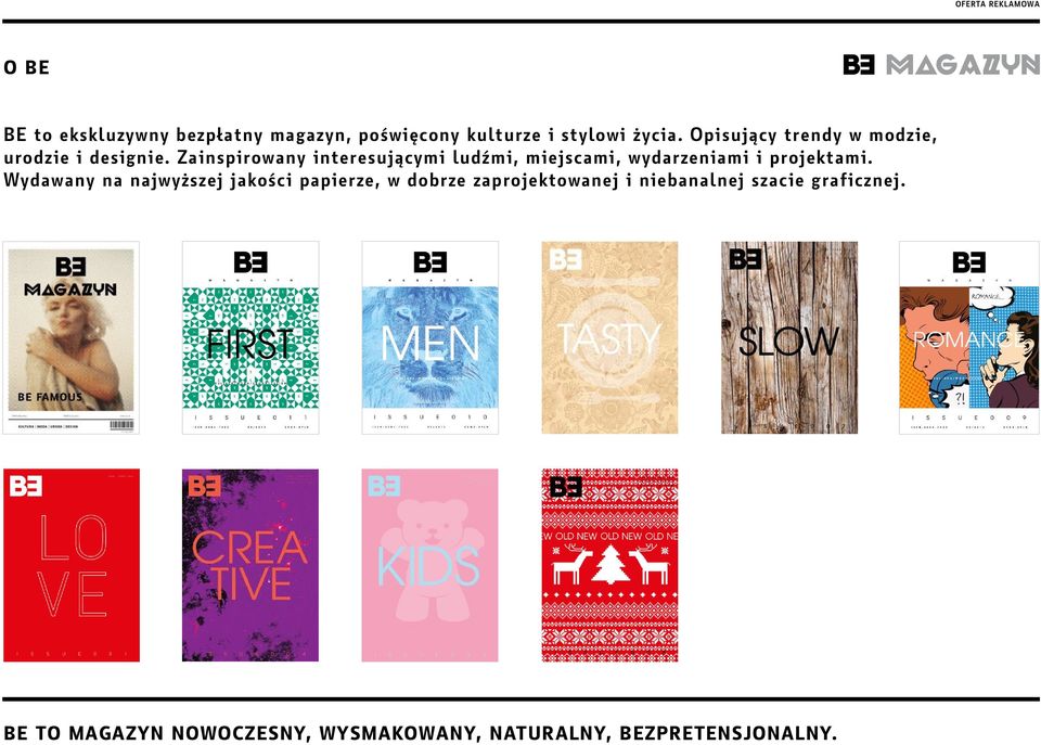 Zainspirowany interesującymi ludźmi, miejscami, wydarzeniami i projektami.