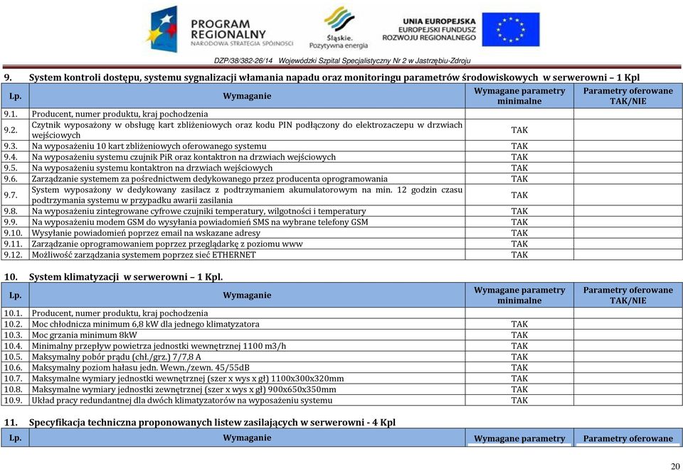 Na wyposażeniu systemu czujnik PiR oraz kontaktron na drzwiach wejściowych 9.5. Na wyposażeniu systemu kontaktron na drzwiach wejściowych 9.6.