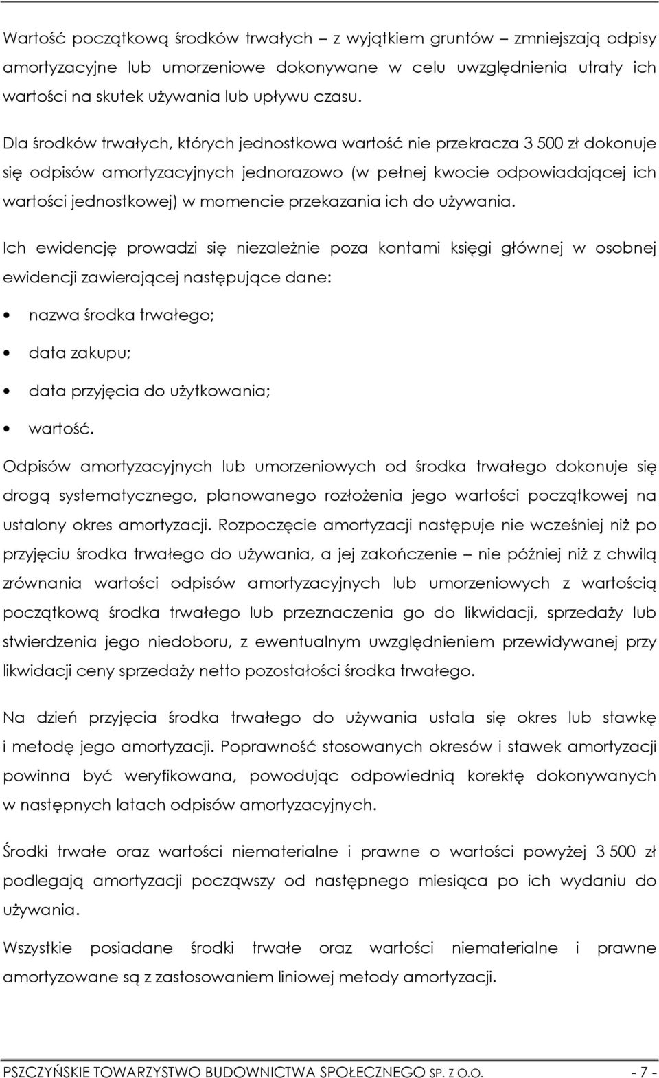 przekazania ich do używania.
