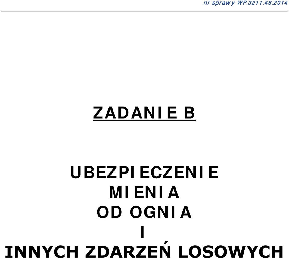 UBEZPIECZENIE MIENIA