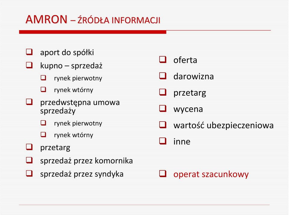 rynek wtórny przetarg sprzedaż przez komornika sprzedaż przez syndyka