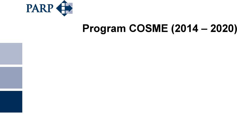 SMEs Program na rzecz Konkurencyjności