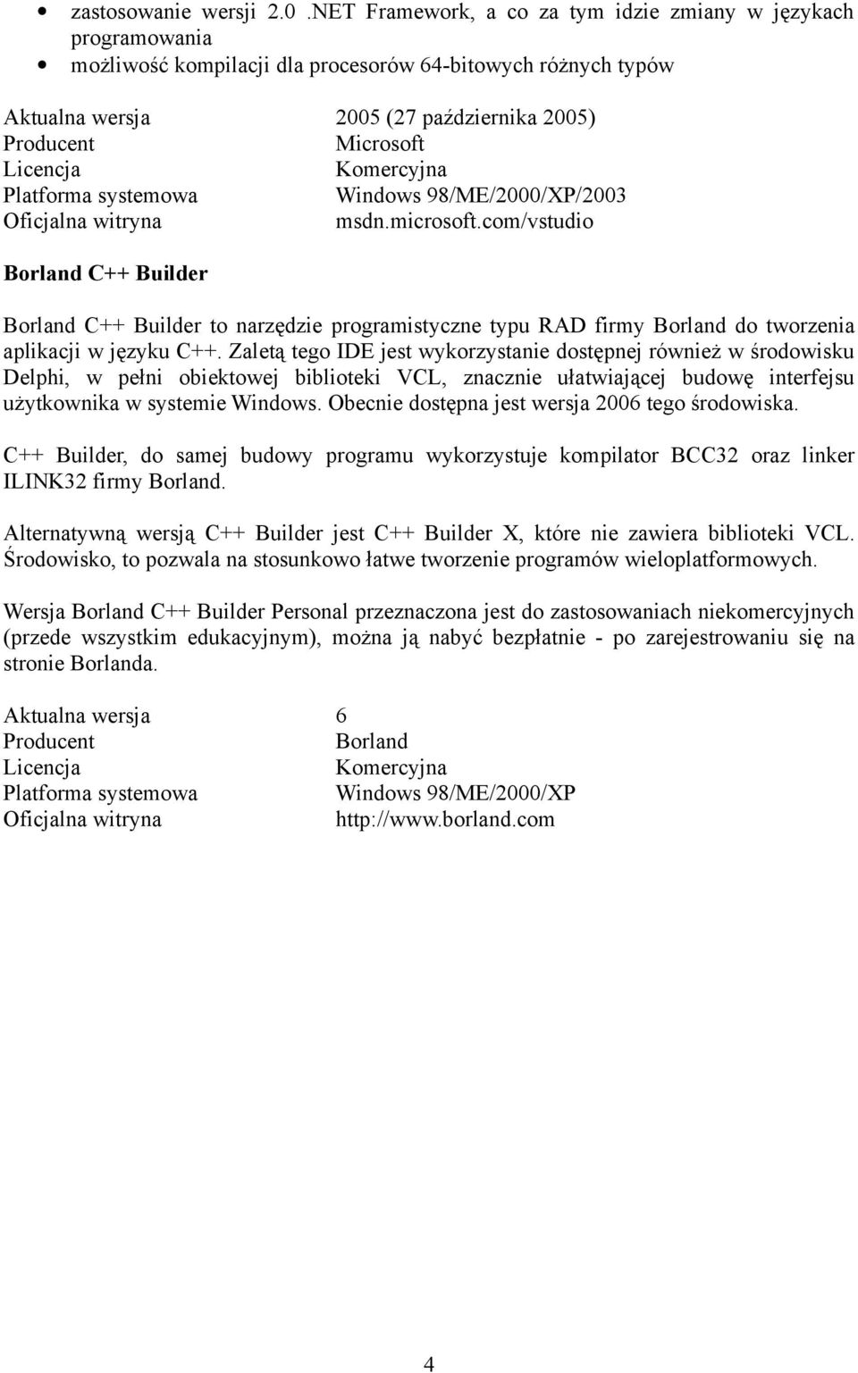 Komercyjna Platforma systemowa Windows 98/ME/2000/XP/2003 Oficjalna witryna msdn.microsoft.