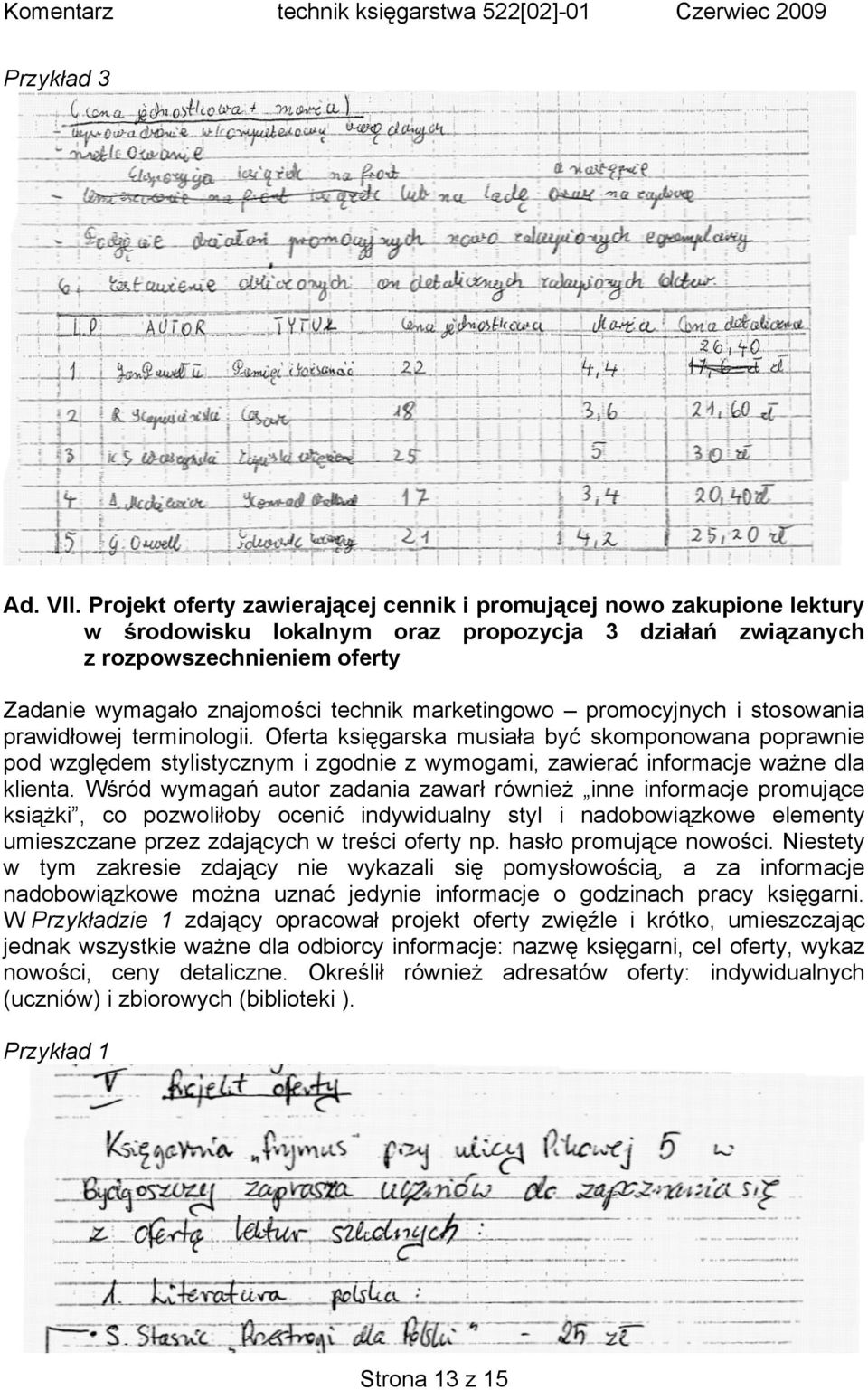 marketingowo promocyjnych i stosowania prawidłowej terminologii.