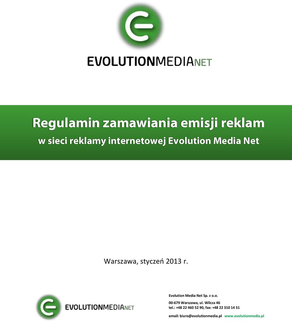 internetowej Evolution