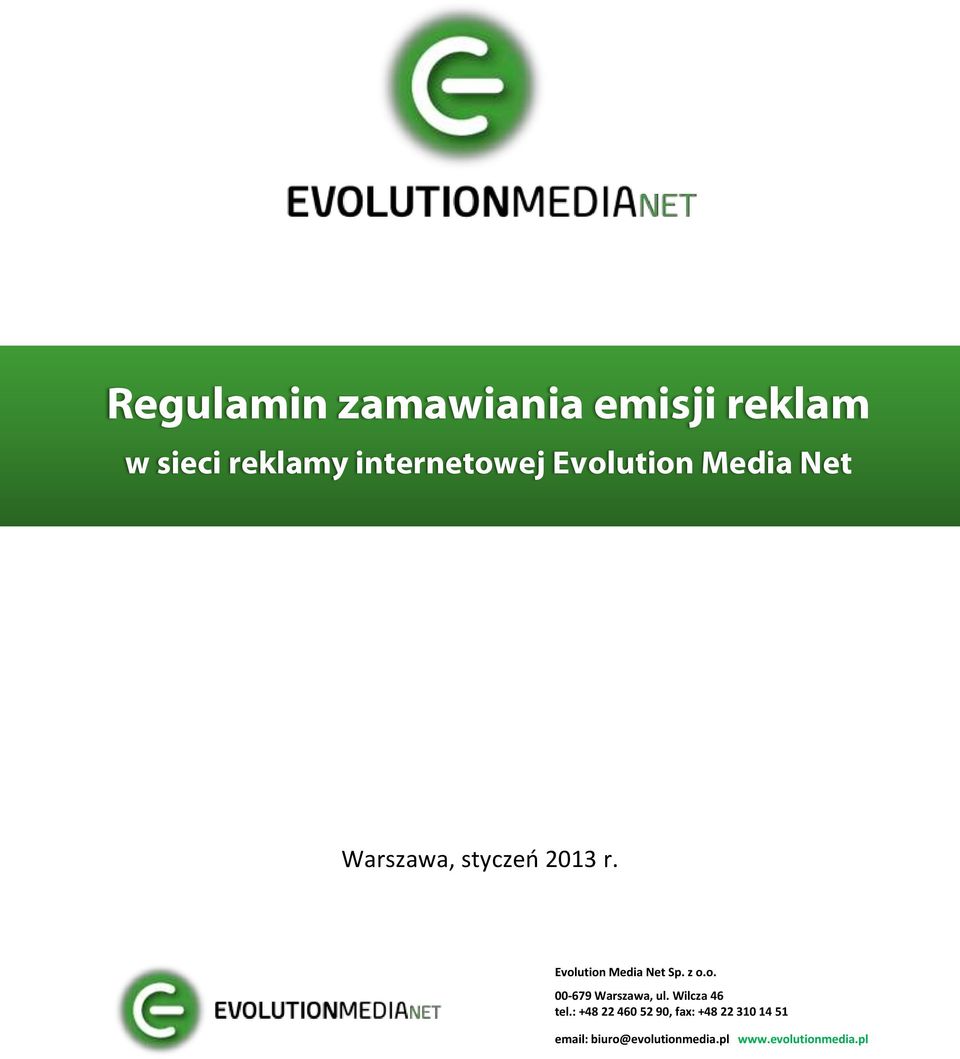 internetowej Evolution