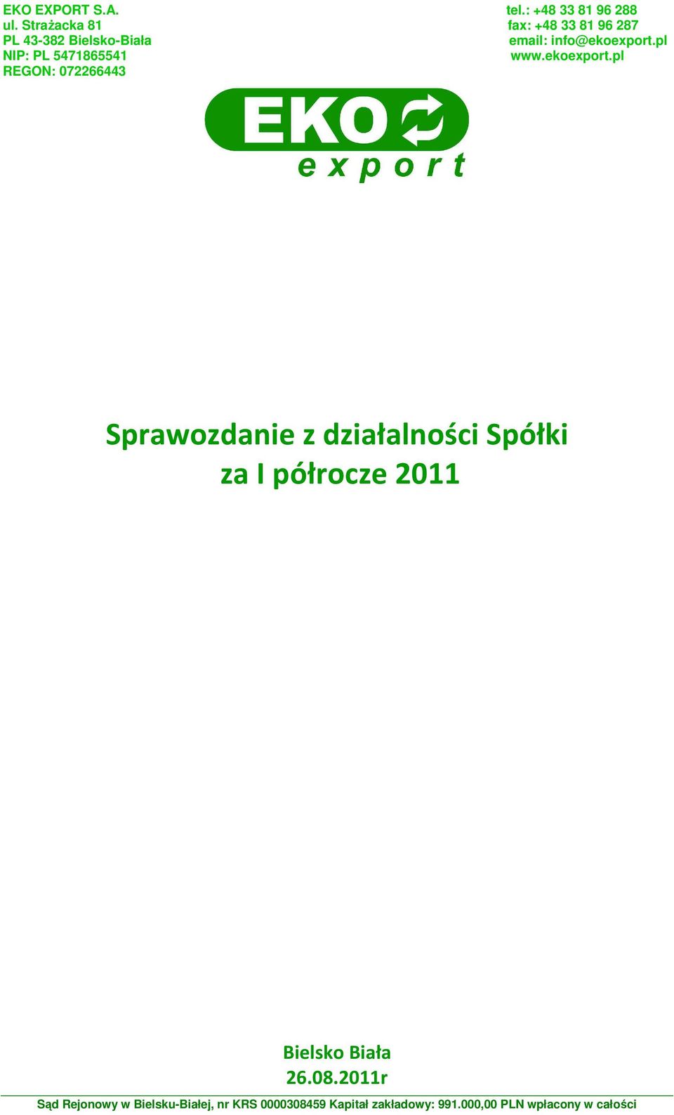 pl NIP: PL 5471865541 www.ekoexport.