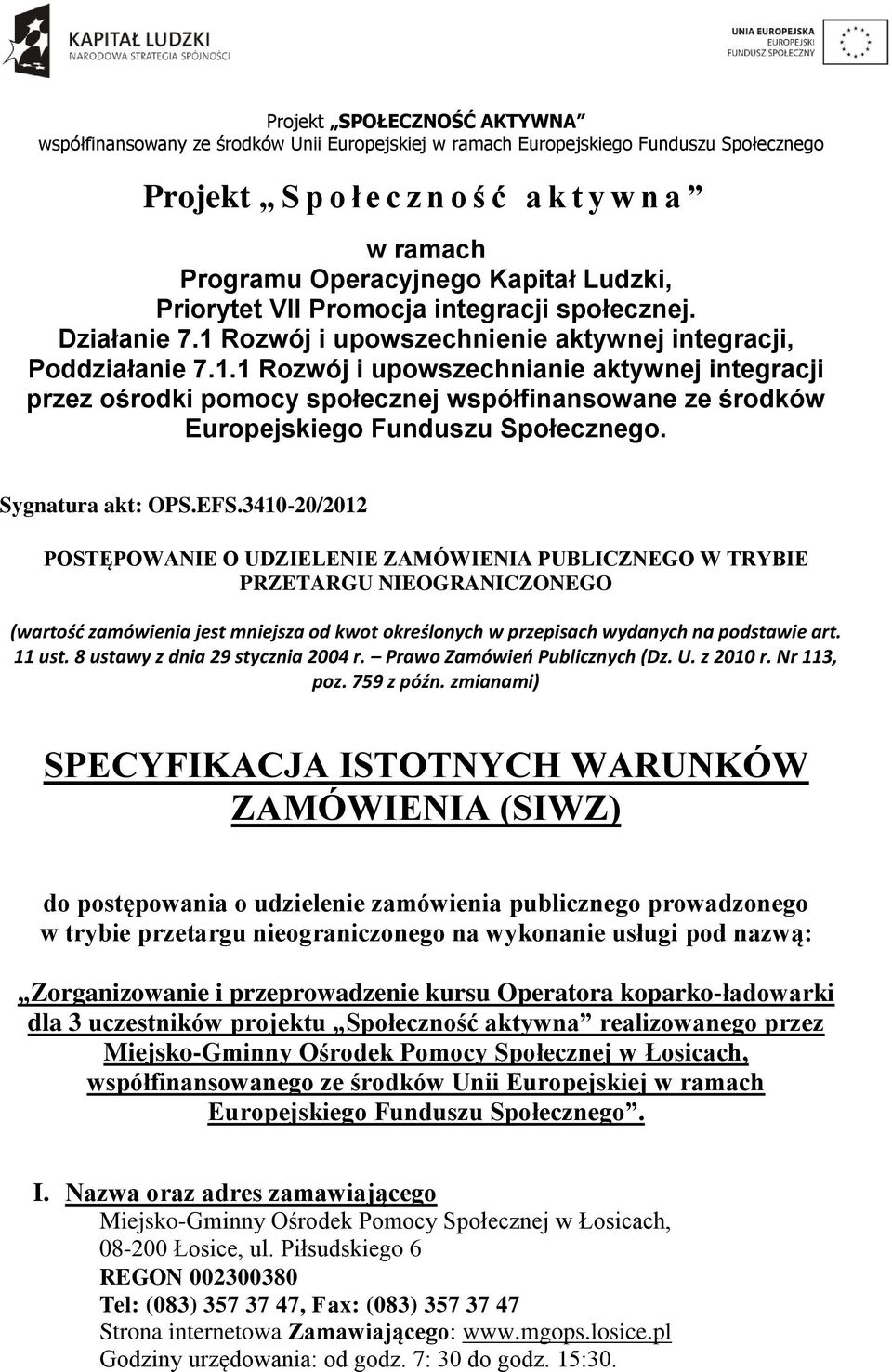 Sygnatura akt: OPS.EFS.