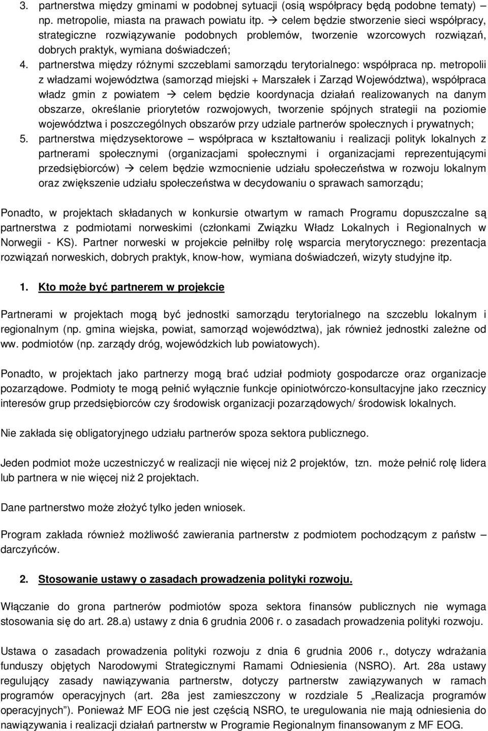 partnerstwa między różnymi szczeblami samorządu terytorialnego: współpraca np.