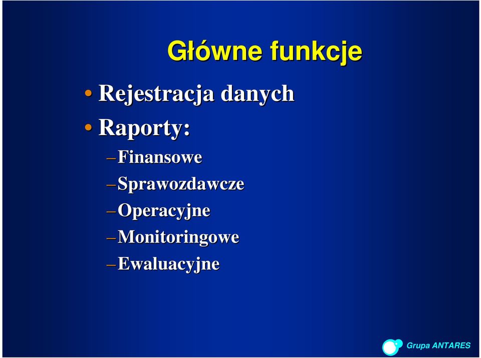 Raporty: Finansowe