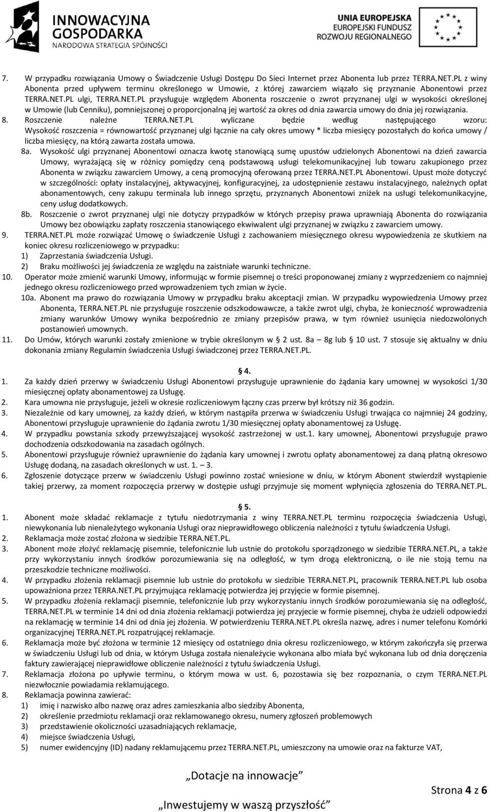 PL ulgi, TERRA.NET.