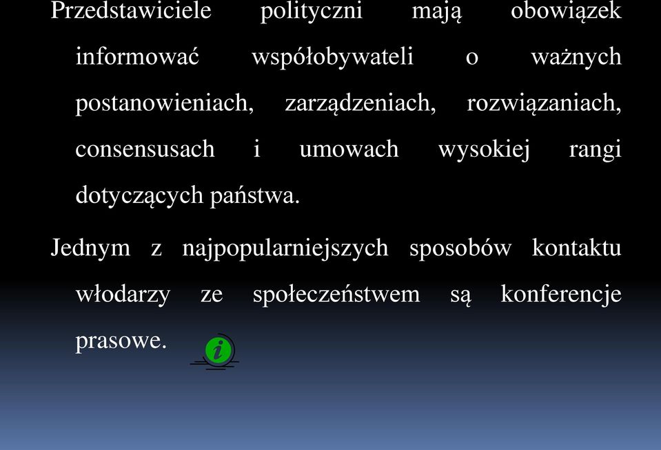 umowach wysokiej rangi dotyczących państwa.
