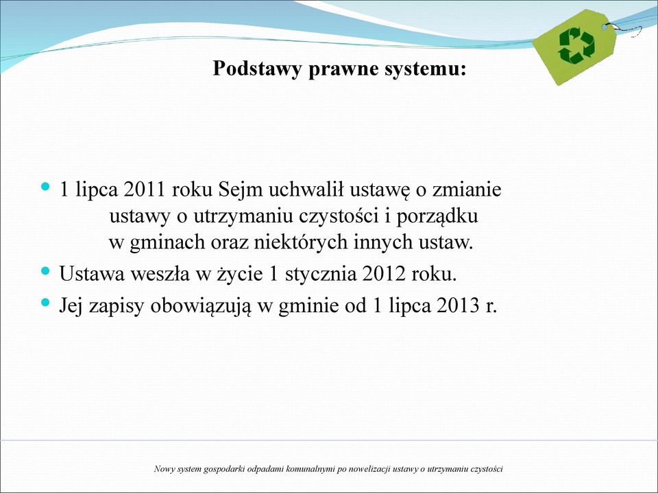 gminach oraz niektórych innych ustaw.