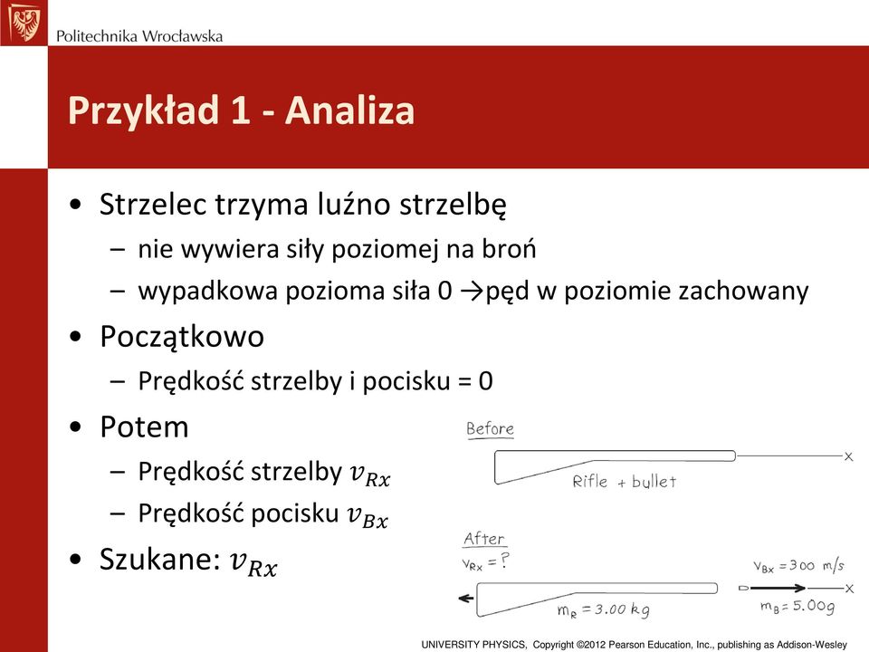 poziomie zachowany Początkowo Prędkość strzelby i pocisku =