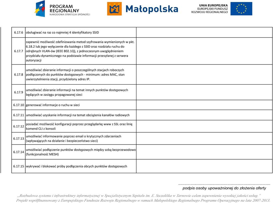 1Q), z jednoczesnym uwzględnieniem przydziału dynamicznego na podstawie informacji przesyłanej z serwera autoryzacji 6.17.