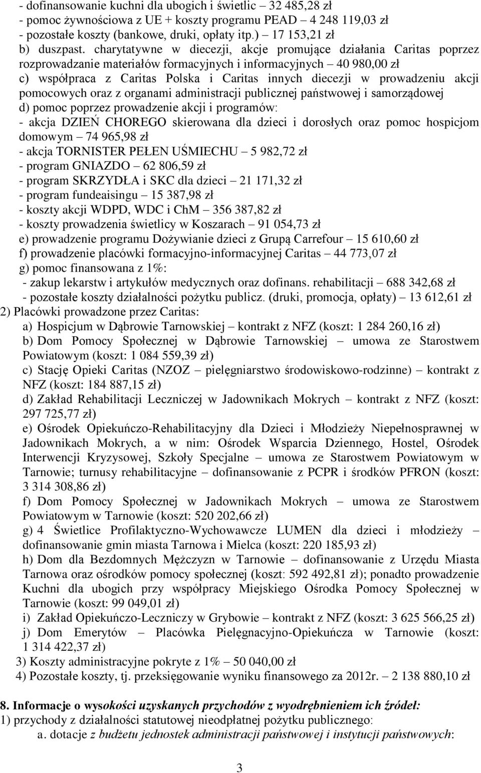 prowadzeniu akcji pomocowych oraz z organami administracji publicznej państwowej i samorządowej d) pomoc poprzez prowadzenie akcji i programów: - akcja DZIEŃ CHOREGO skierowana dla dzieci i dorosłych
