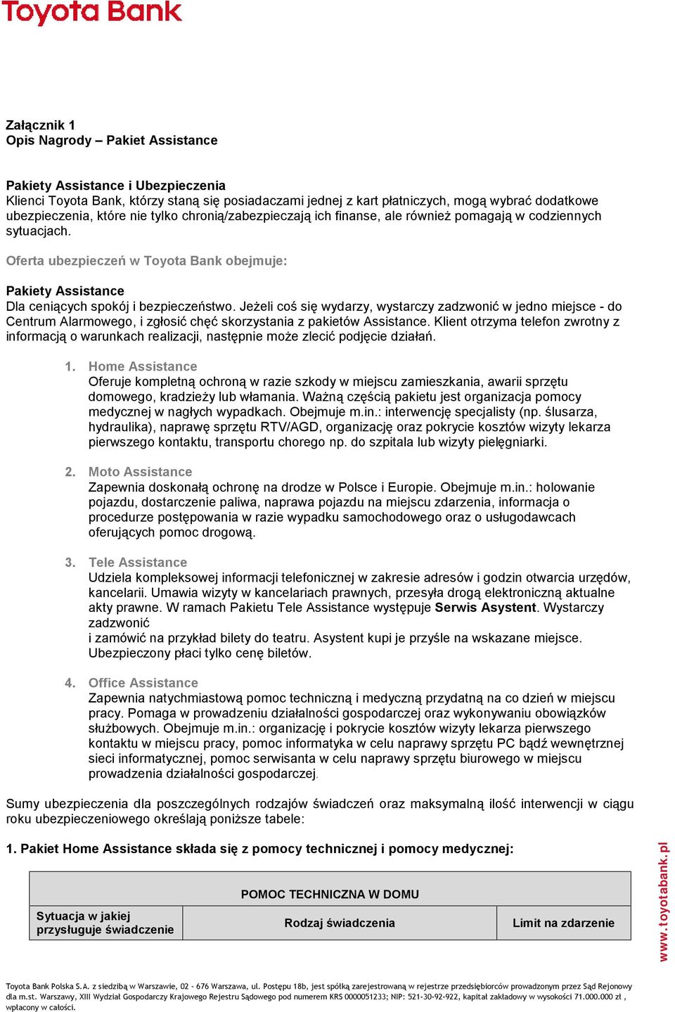 Jeżeli coś się wydarzy, wystarczy zadzwonić w jedno miejsce - do Centrum Alarmowego, i zgłosić chęć skorzystania z pakietów Assistance.