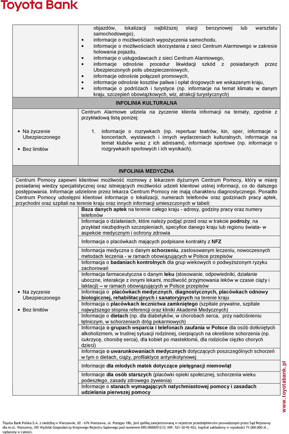 informacje odnośnie połączeń promowych, informacje odnośnie kosztów paliwa i opłat drogowych we wskazanym kraju, informacje o podróżach i turystyce (np.