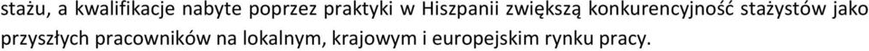 konkurencyjność stażystów jako przyszłych