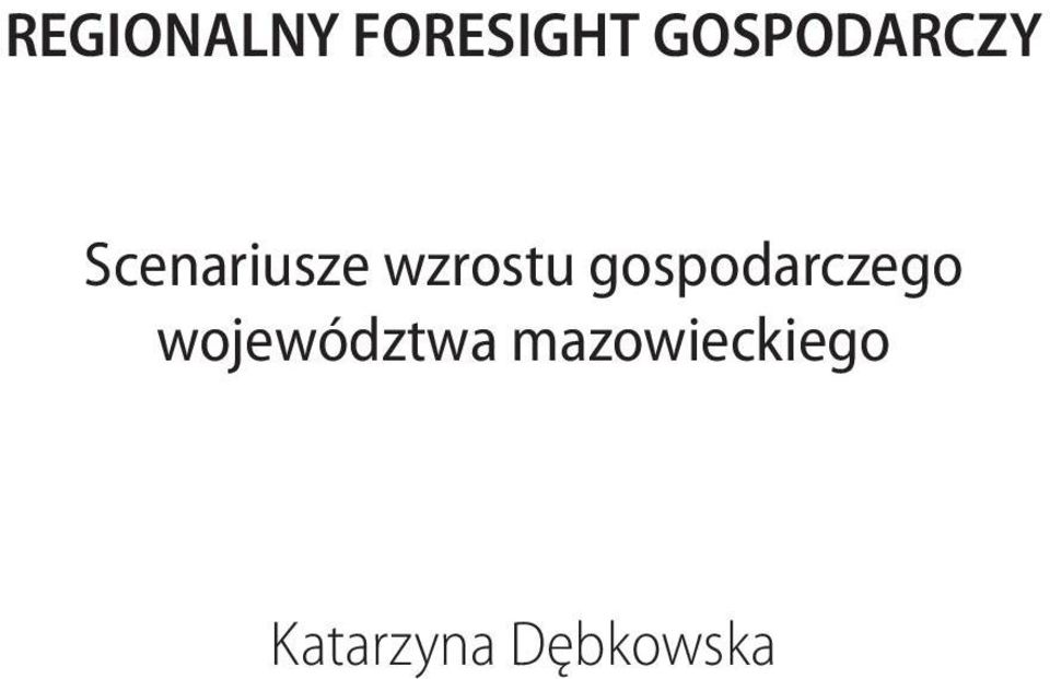 wzrostu gospodarczego
