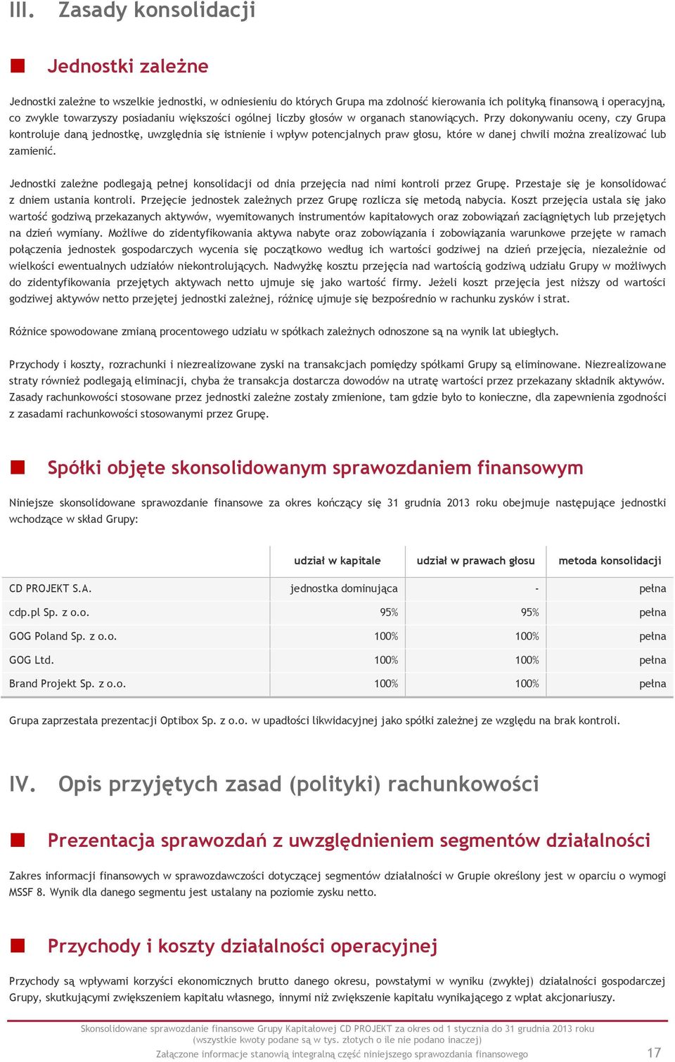 Przy dokonywaniu oceny, czy Grupa kontroluje daną jednostkę, uwzględnia się istnienie i wpływ potencjalnych praw głosu, które w danej chwili można zrealizować lub zamienić.