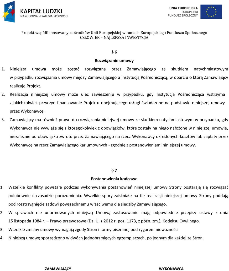 realizuje Projekt. 2.