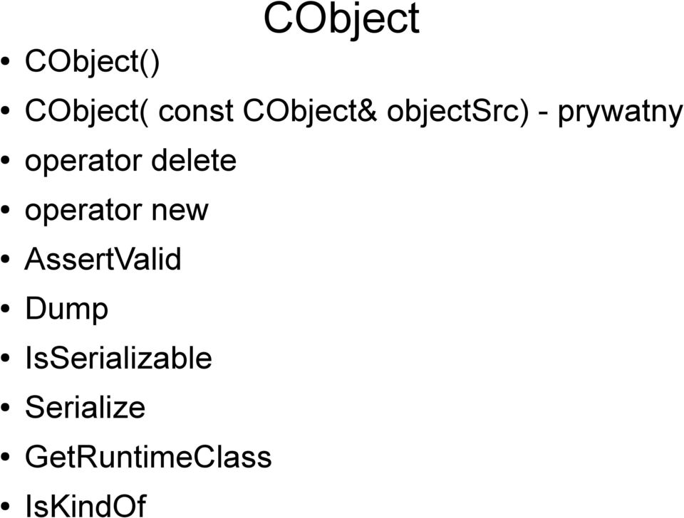 delete operator new AssertValid Dump